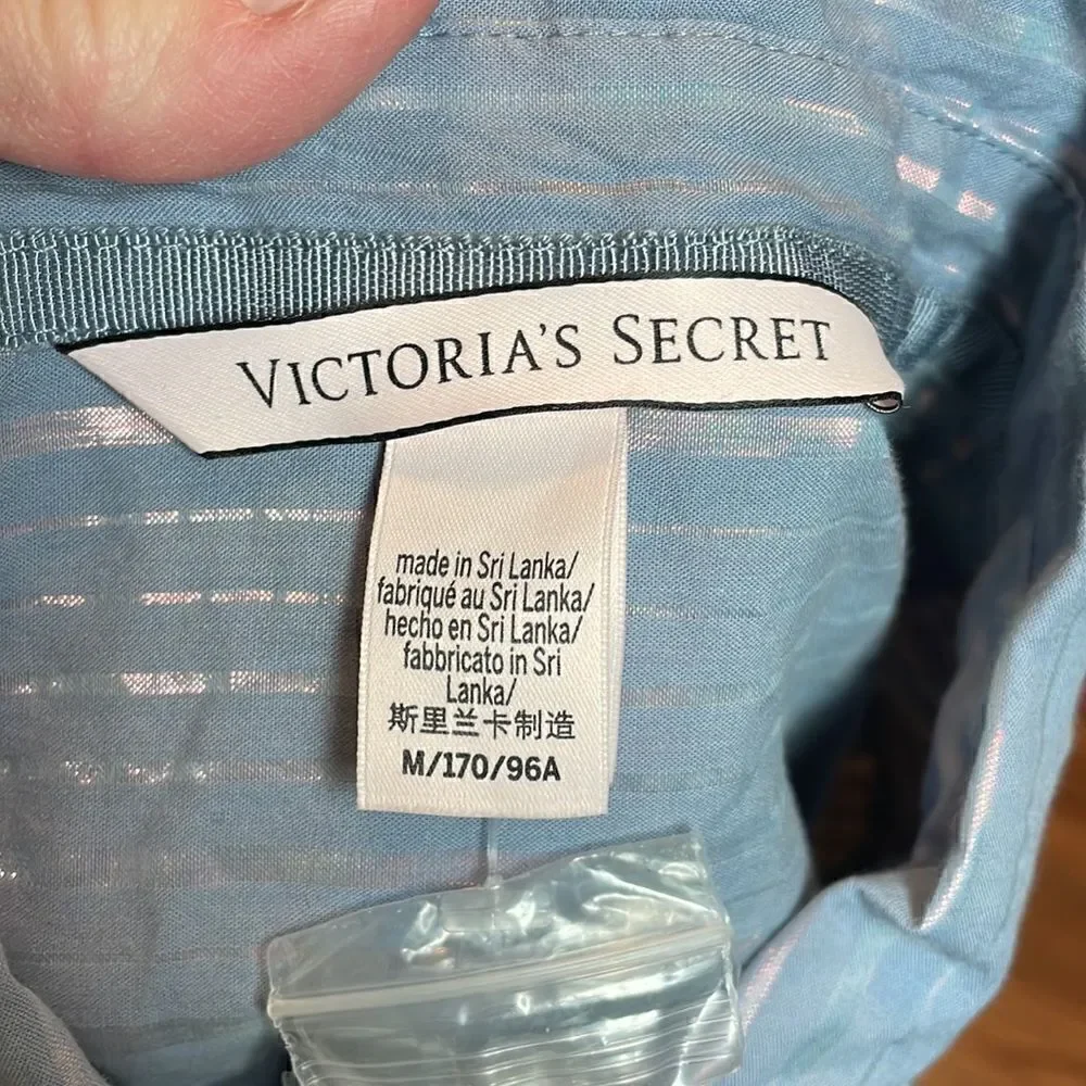 NWOT Victoria’s Secret Nightshirt, Great metallic pink silver, Medium